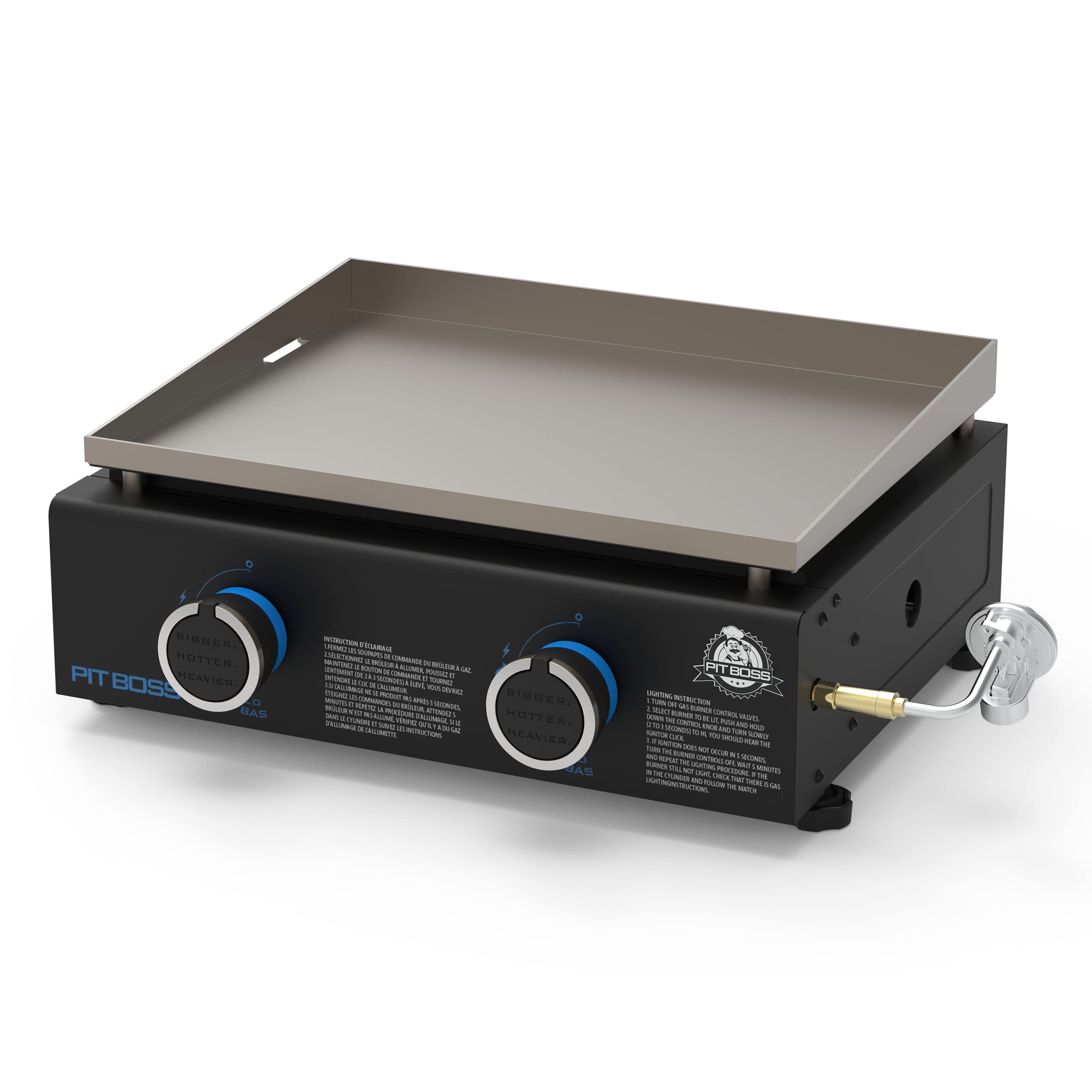 2-Burner Pit Boss 10960 Tabletop Griddle, Black
