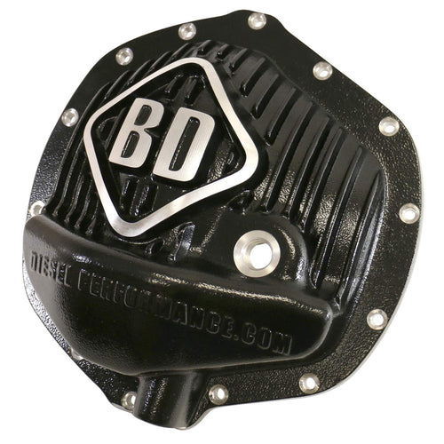 Differential Cover BD Diesel 1061825; Rear; w/AA 14 Bolt-11.5 in. Differential; Incl. Differential Cover/O-Ring Gasket/Bolt/Washer/Drain Plug/Plug -10 ORB;