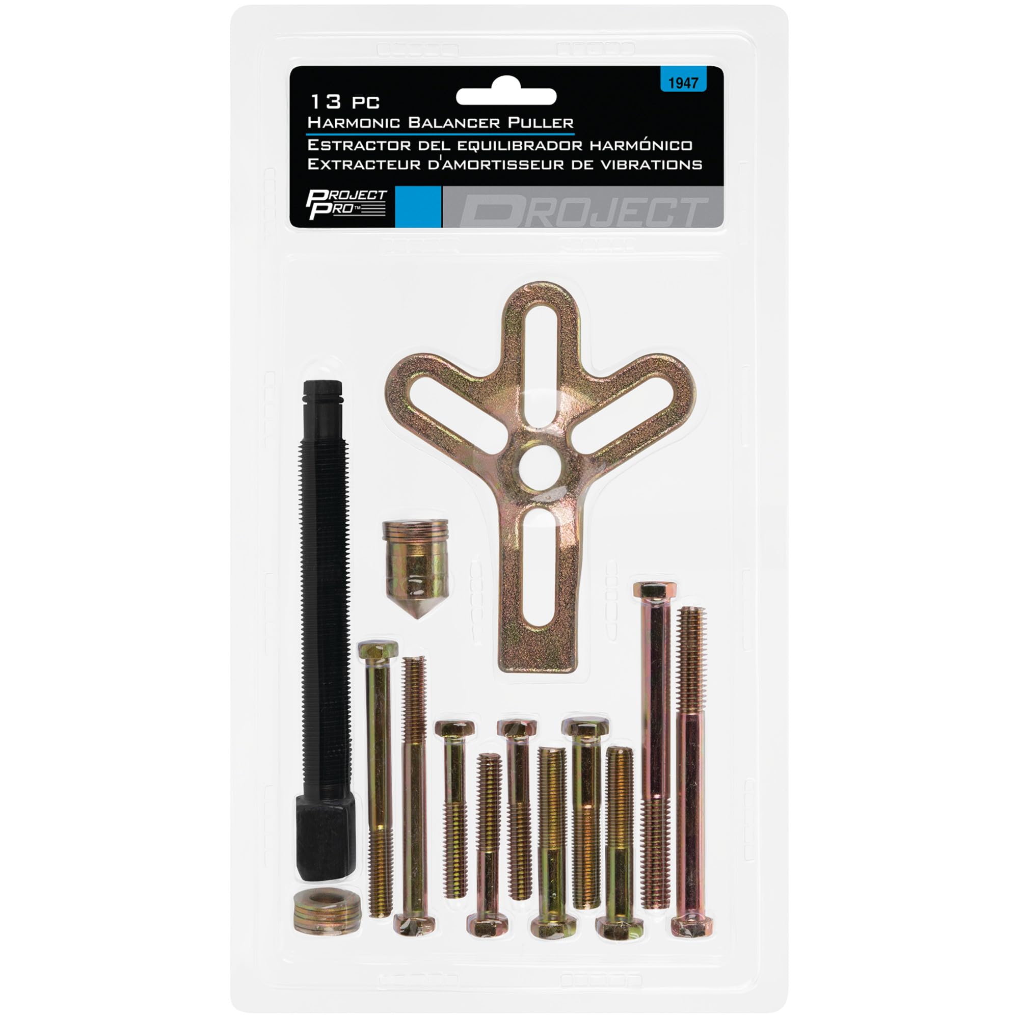 13-Piece Performance Tool Harmonic Balancer Puller - Essential Automotive Tool for Precise Engine Tuning and Maintenance