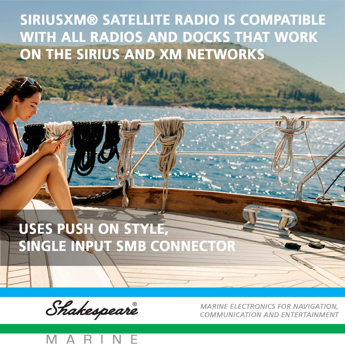 SiriusXM Satellite Antenna, Shakespeare SRA-50 Galaxy White