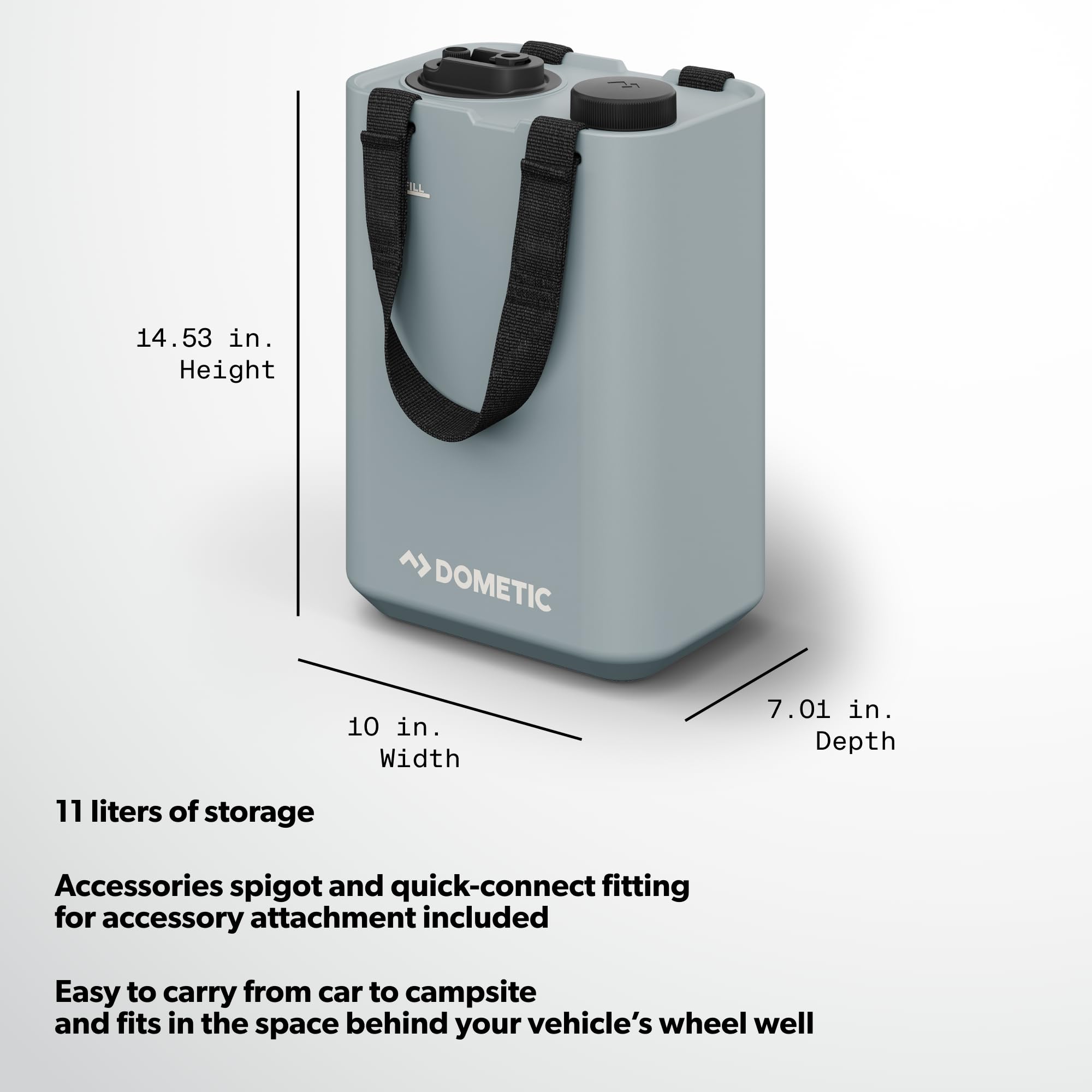 Dometic Hydration Go Water Jug, 11L (Glacier)