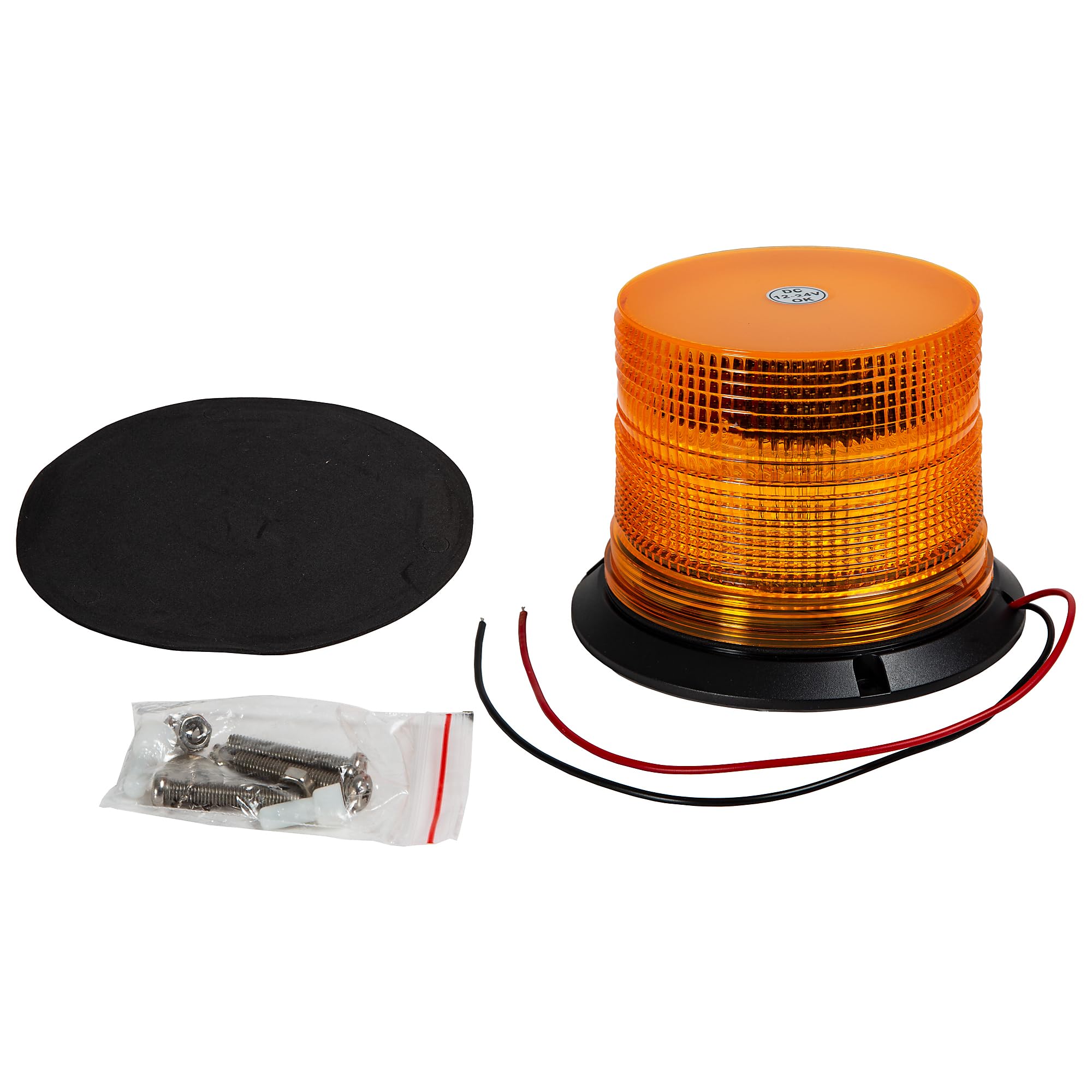 5 Inch Wide Buyers Products SL640ALP Incandescent Beacon Strobe Light, Work Trucks, Snow Plow Trucks, Warning Lights for Tow Trucks, Amber