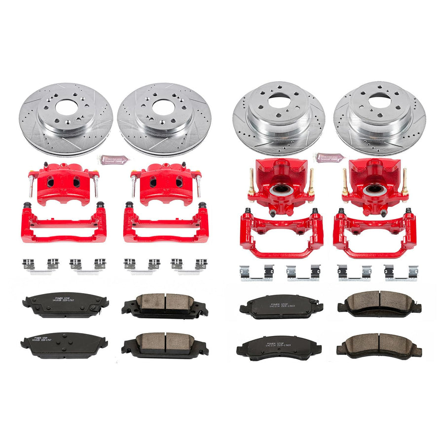 Power Stop Z23 Evolution Sport Brake Kit with Calipers For F-250 Super Duty Ford 2010-2011, F-350 Super Duty Ford 2010-2011 [Model Specific]