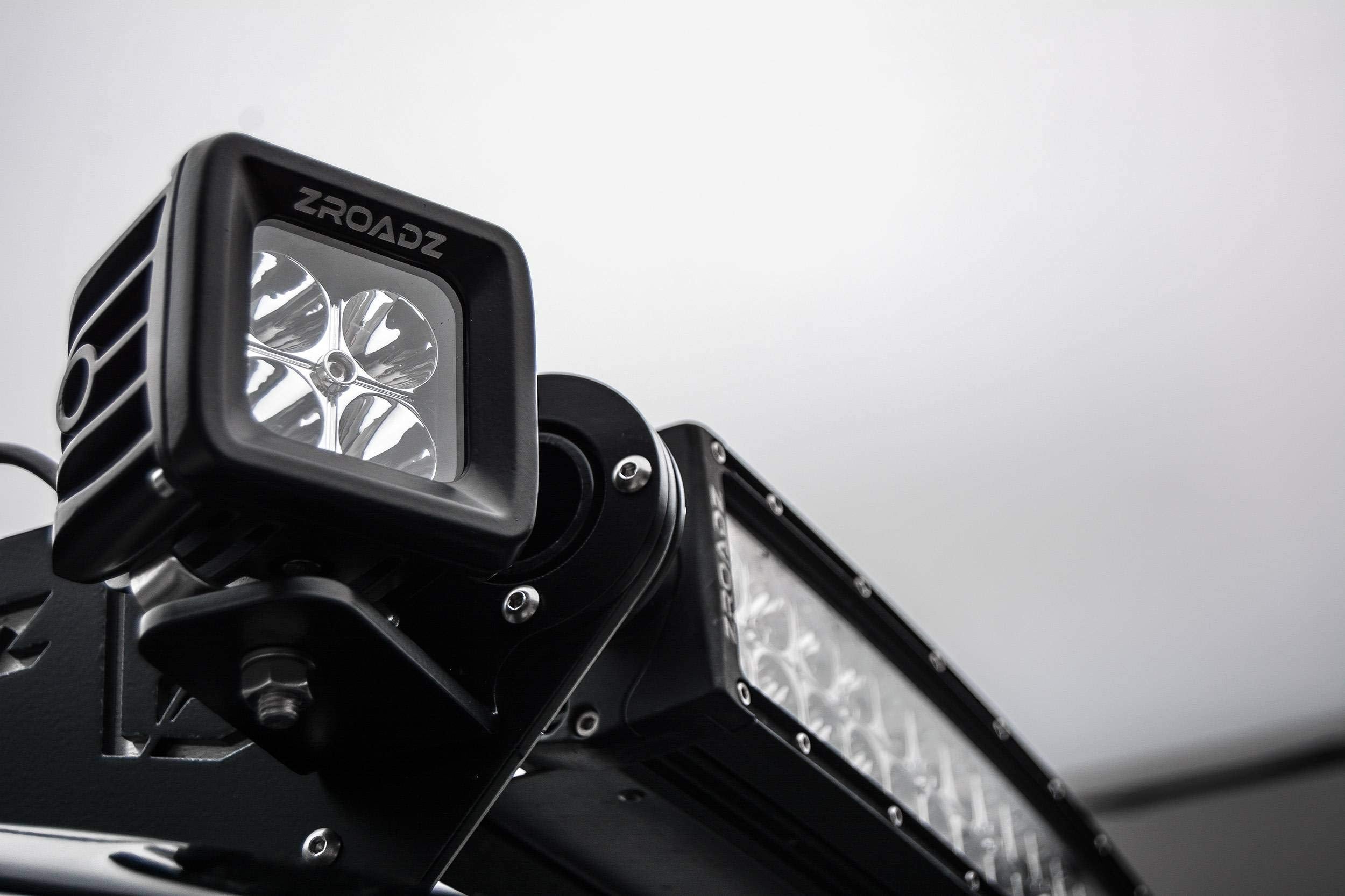 ZROADZ LED Bracket Front Roof to mount (2) 3 Inch Pod Lights - PN #Z330001 Black