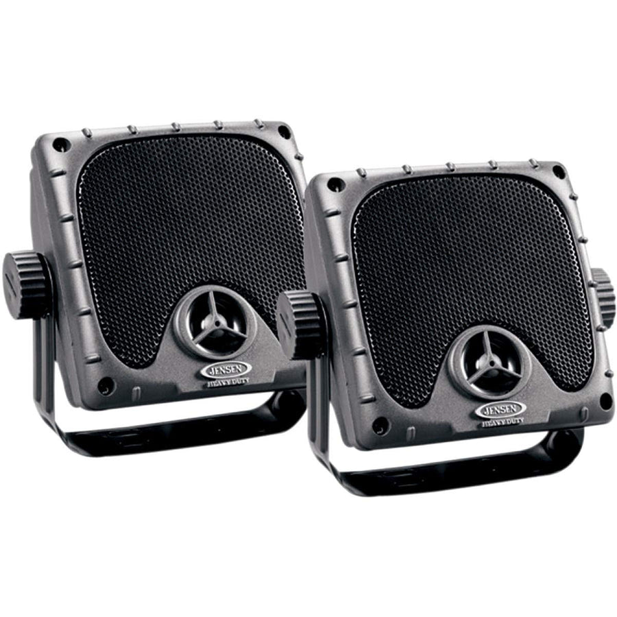 Heavy Duty JENSEN JXHD35 3.5" MINI Weatherproof Surface Mount Speakers (1 Pair), Black