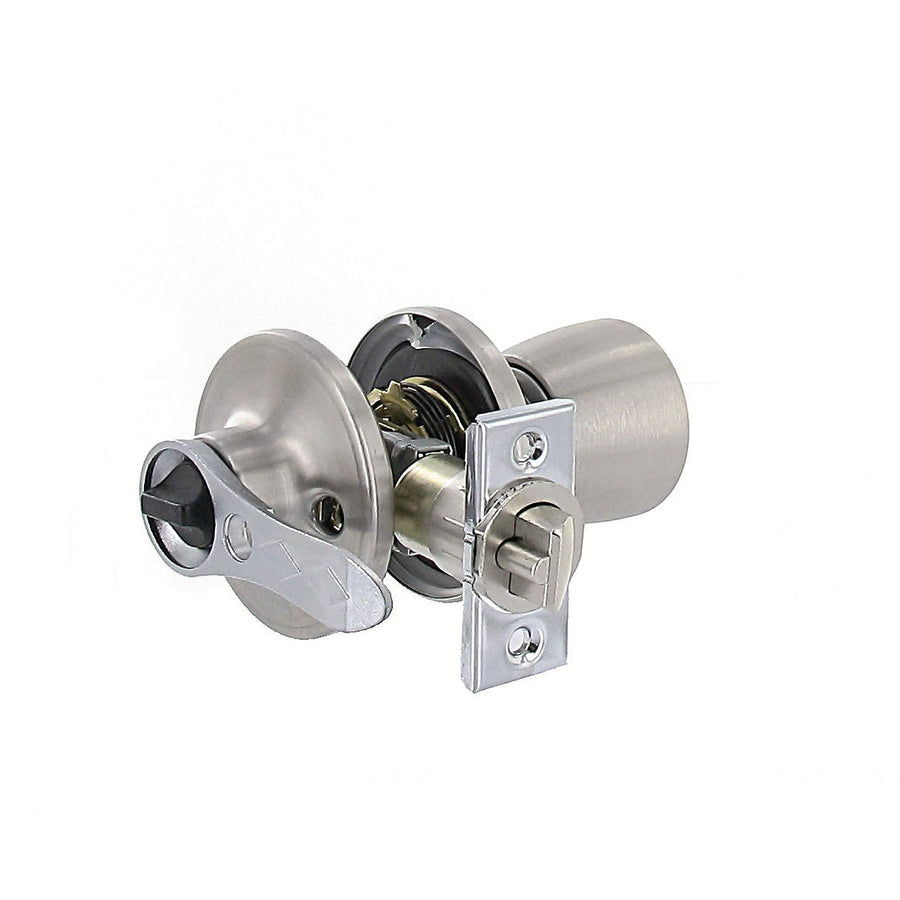 L32CS000 Valterra Knob/Lever Stainless Lockset with 1-Piece Latch housing with 1/2 Inch Latch Bolt, (Pack of 1)
