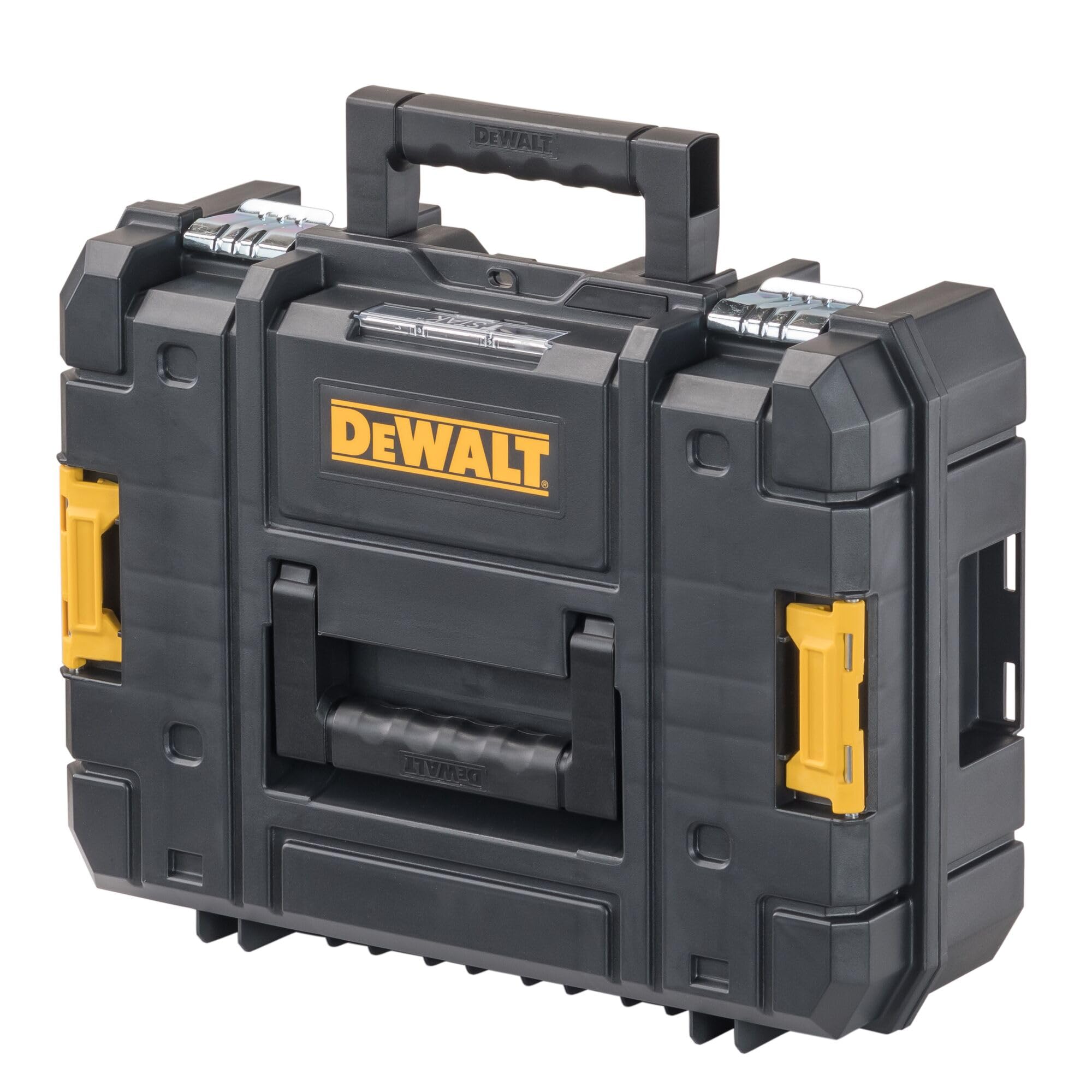 DEWALT Tool Box TSTAK II, Flat Top Storage Case, Organizer Box Holds Up To 66 lbs, Flexible Platforms for Stacking, 13 Inch (DWST17807)