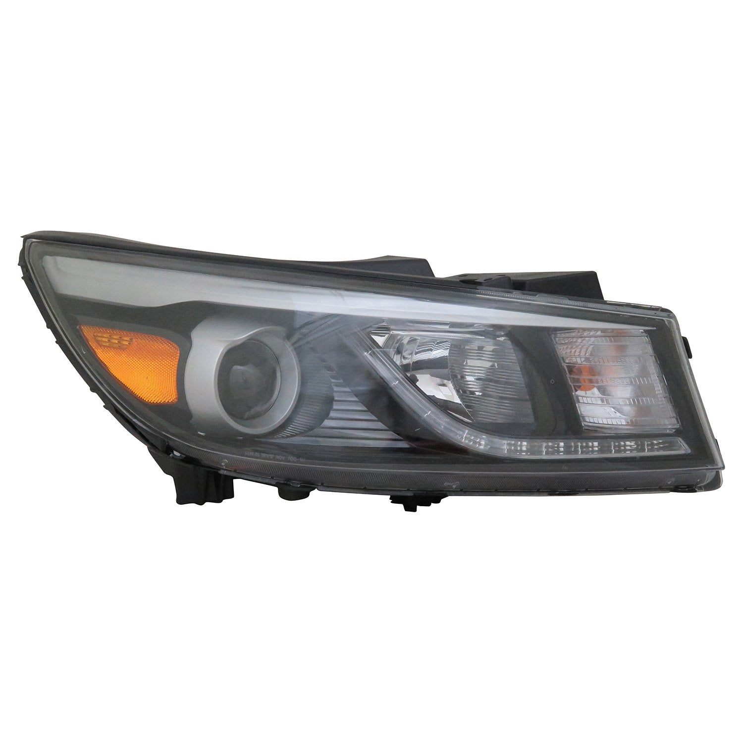 Right TYC Headlight Assembly Compatible with 2015-2018 Kia Sedona