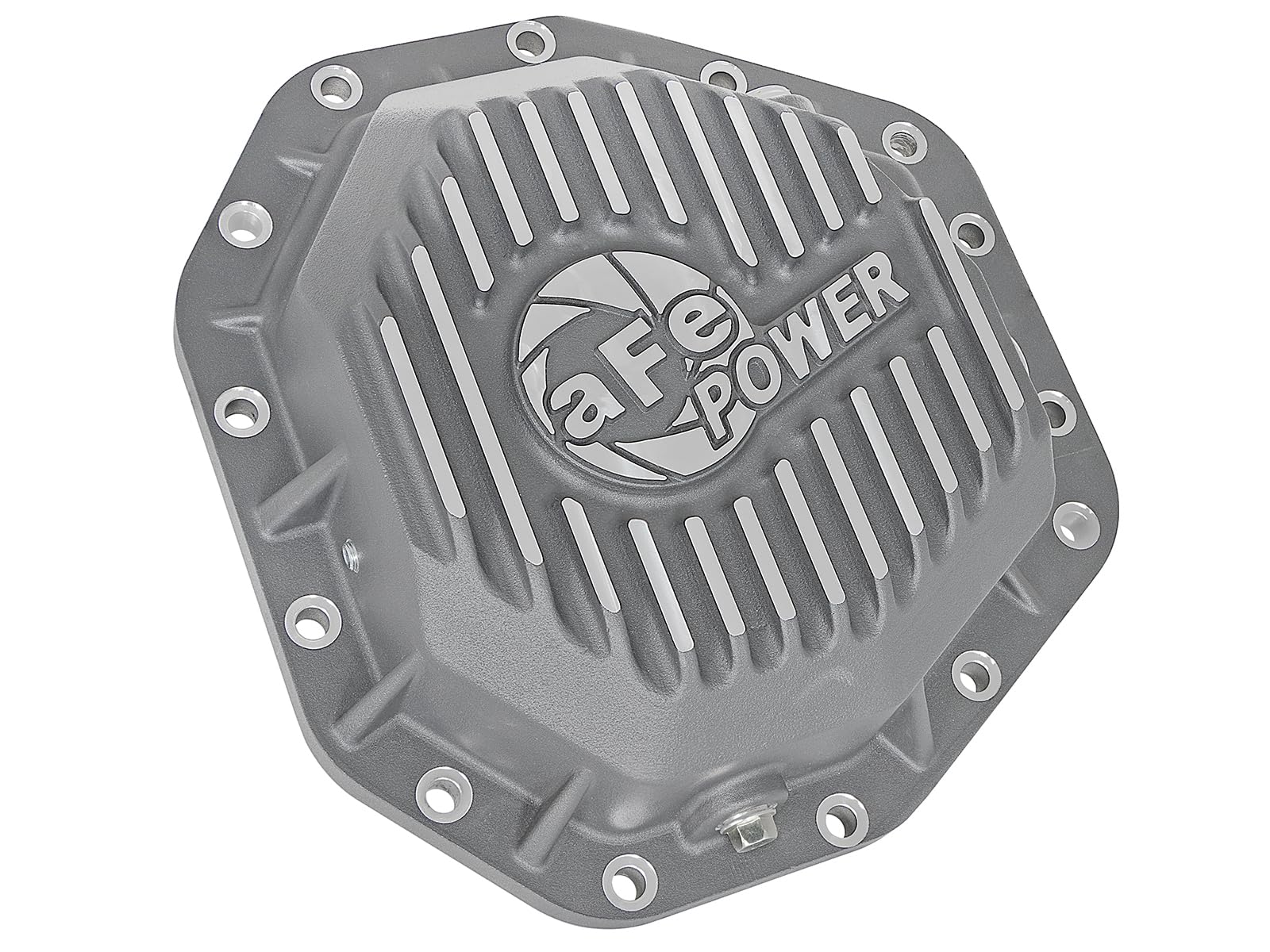 aFe POWER Rear Differential Cover Street Series Raw w/Machined Fins - #46-70350 - Ford Diesel Trucks 17-23 V8-6.7L (td) (Dana M275-14)