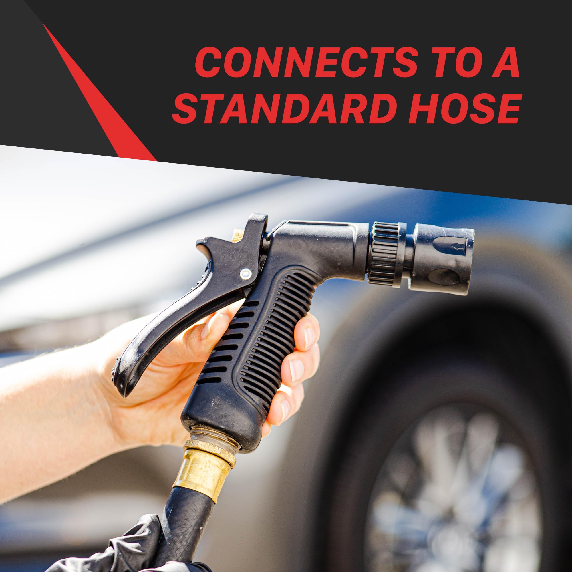 Low Pressure Foam Gun Maxshine LPG001 | 1L Bottle, Anti-Slip Base, Universal Garden Hose Connection | Lubricated Foam, Dirt Removal, Quick Cleaning for Automotive Exterior