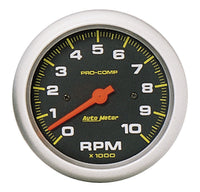 AUTO METER Pro-Comp 5161 Electric in-Dash Tachometer,3.375 in.