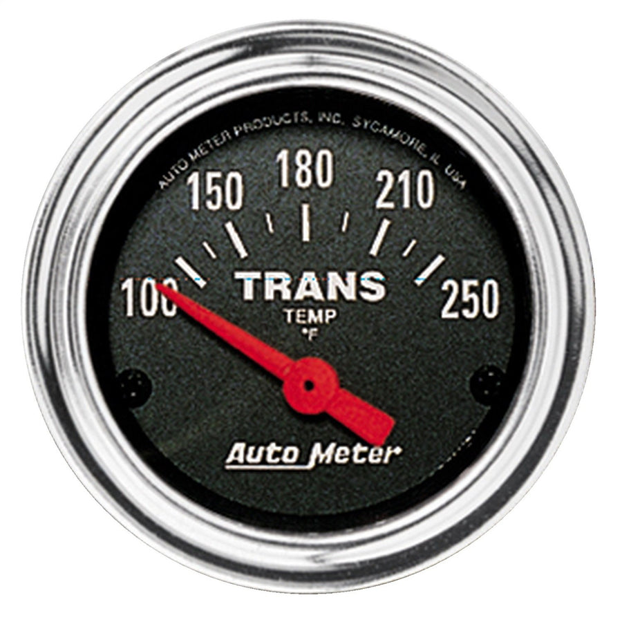 Transmission Temperature Gauge Auto Meter 2552 Traditional Chrome Electric