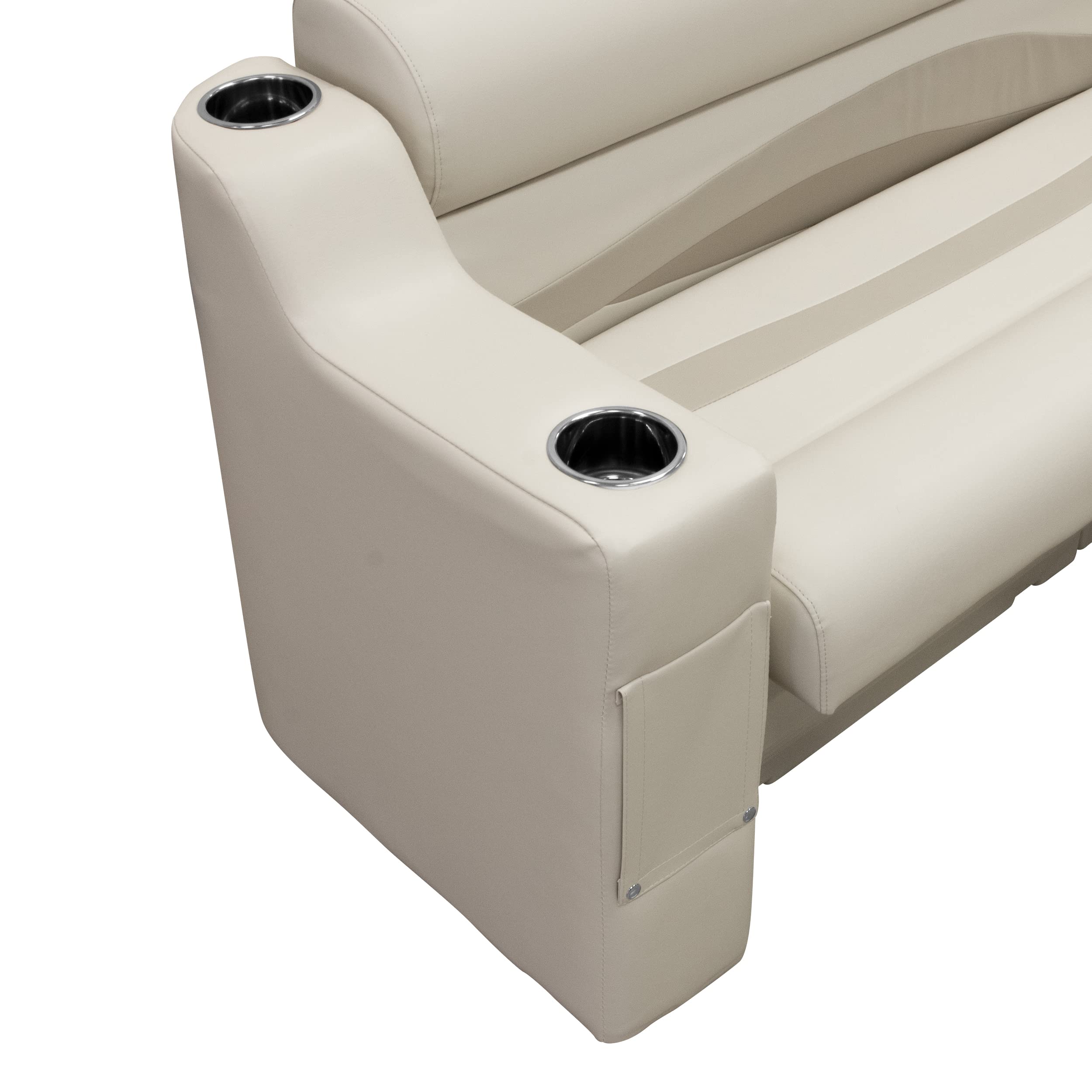 Premier Series Wise 3010-990 Right Radius Pontoon Arm Rest, Platinum