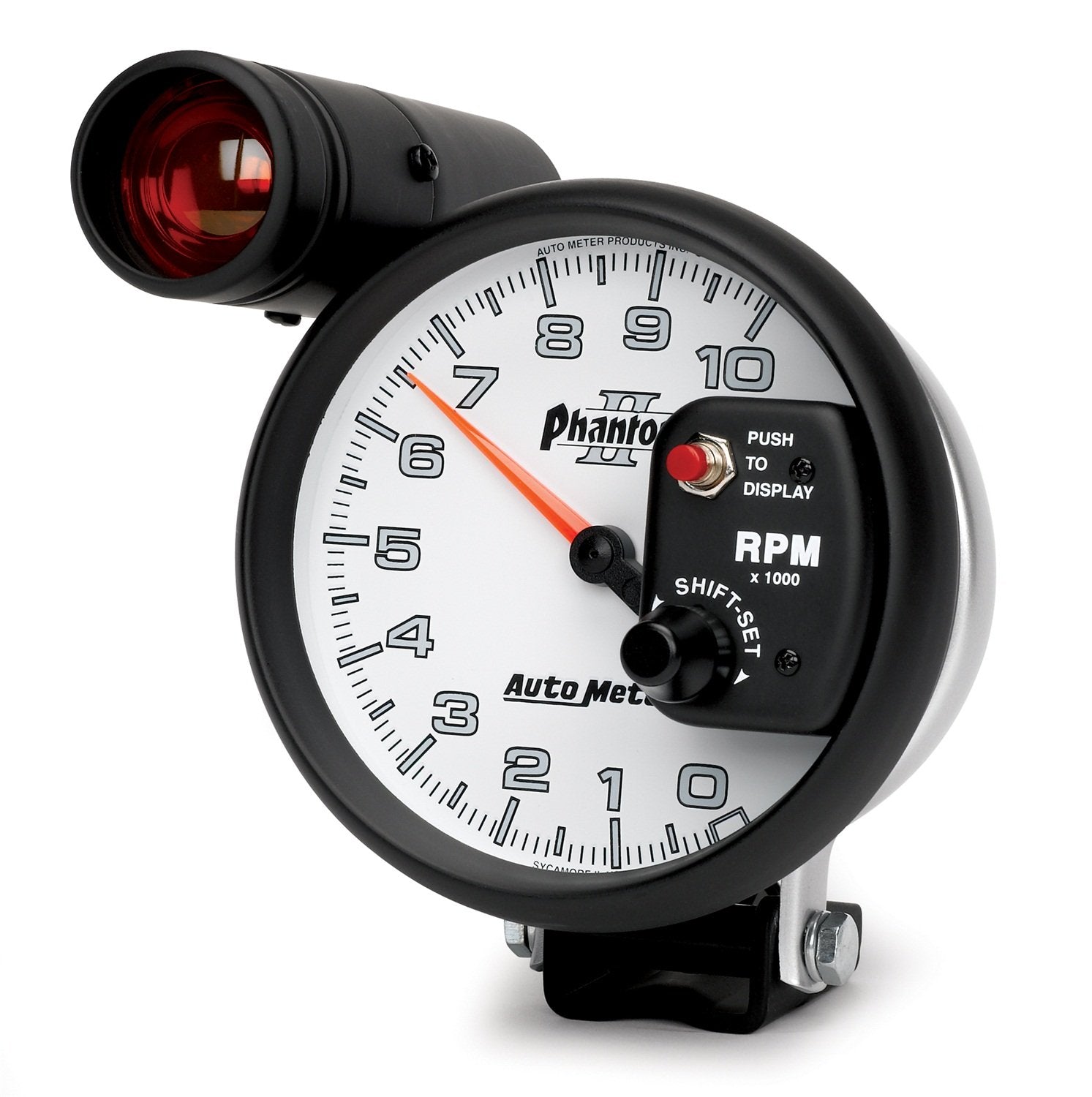 Auto Meter Phantom II 5" 10000 RPM Shift-Lite Tachometer 7599