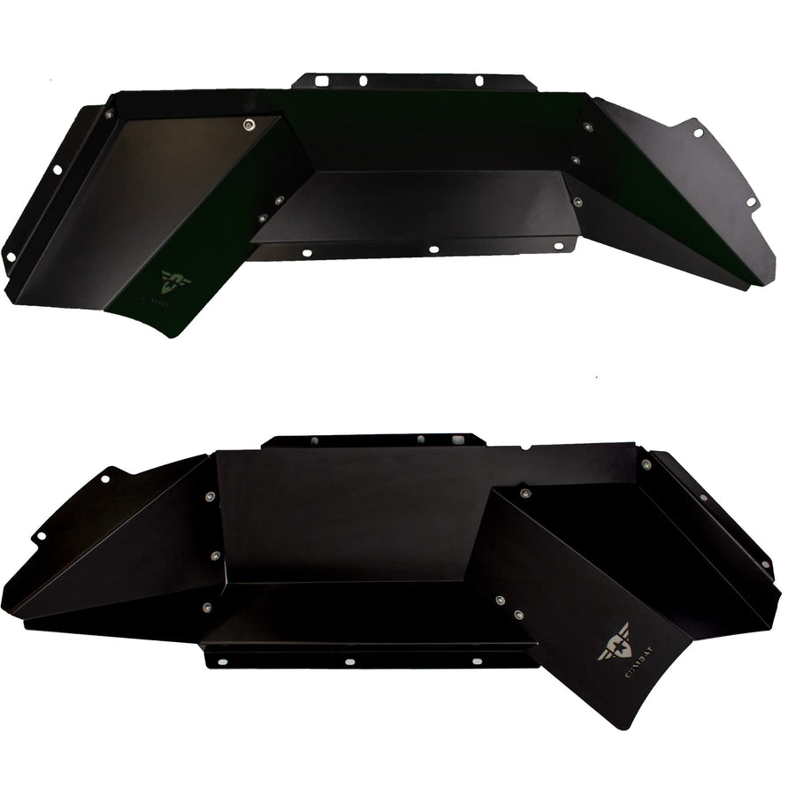 Battle Ready Combat Off Road Aluminum Inner Fender Kit - Rear Pair - Compatible with Jeep JT Gladiator