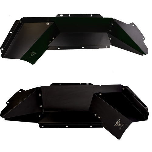 Battle Ready Combat Off Road Aluminum Inner Fender Kit - Rear Pair - Compatible with Jeep JT Gladiator
