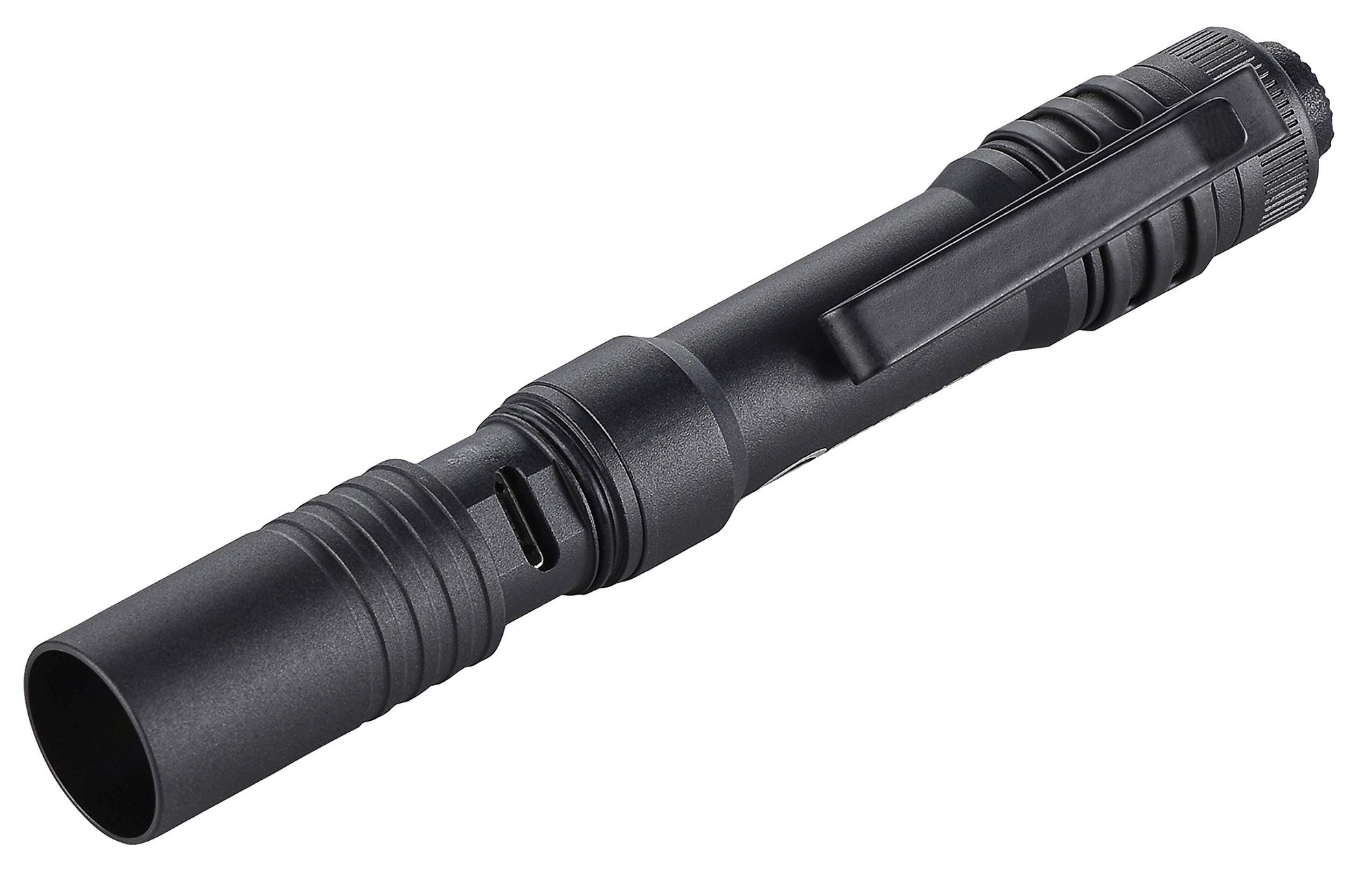 Streamlight MicroStream 66601 250-Lumen EDC Ultra-Compact Flashlight with USB Rechargeable Battery, Clear Retail Packaging, Black