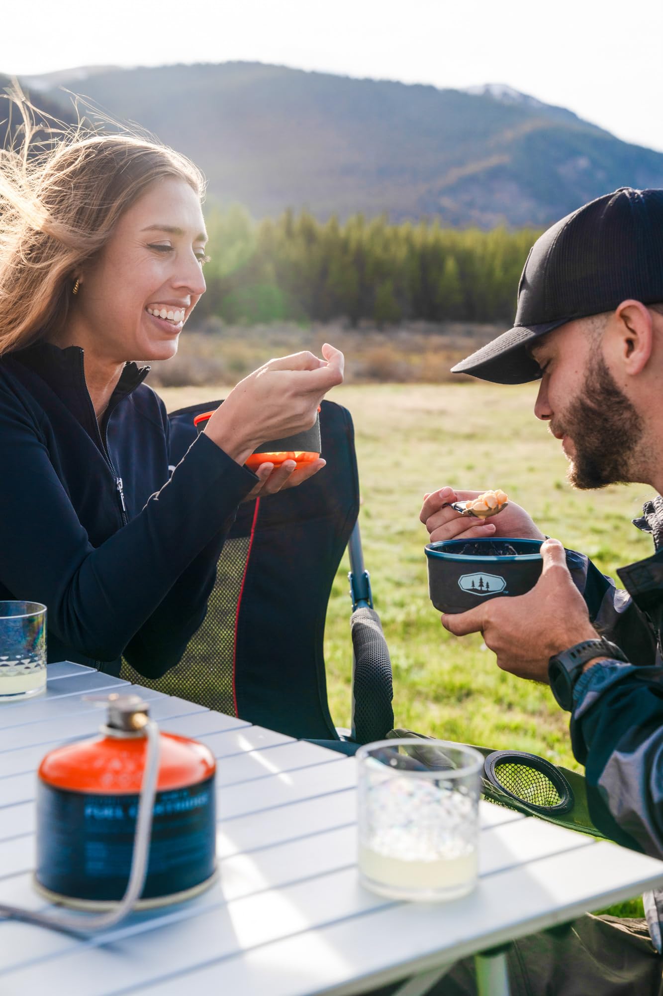 GSI Outdoors Dualist Halulite HS Complete, 2-Person Ultralight Backpacking Stove, Cooking and Eating Set