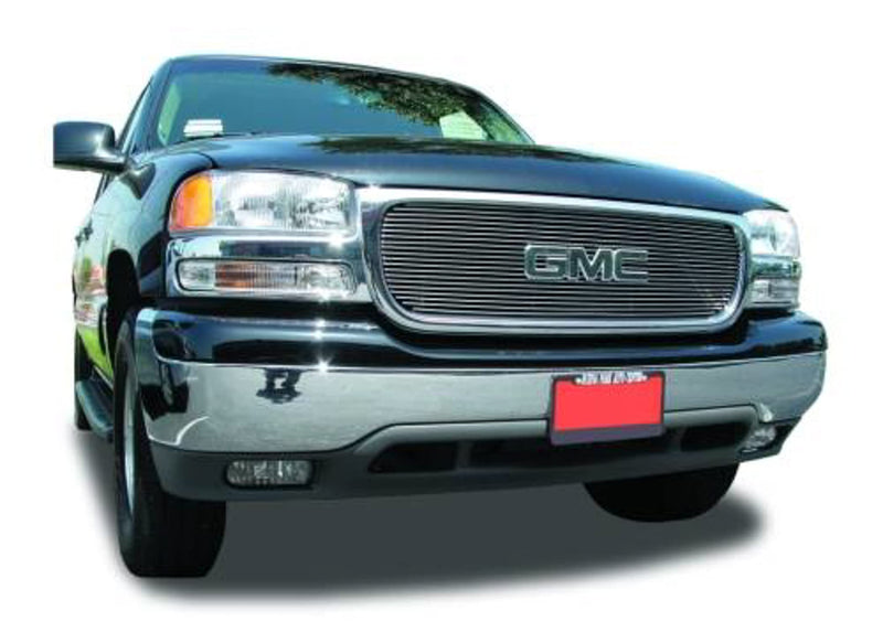 Horizontal T-Rex 21175 Aluminum Polished Finish Billet Grille Overlay for GMC Yukon Sierra