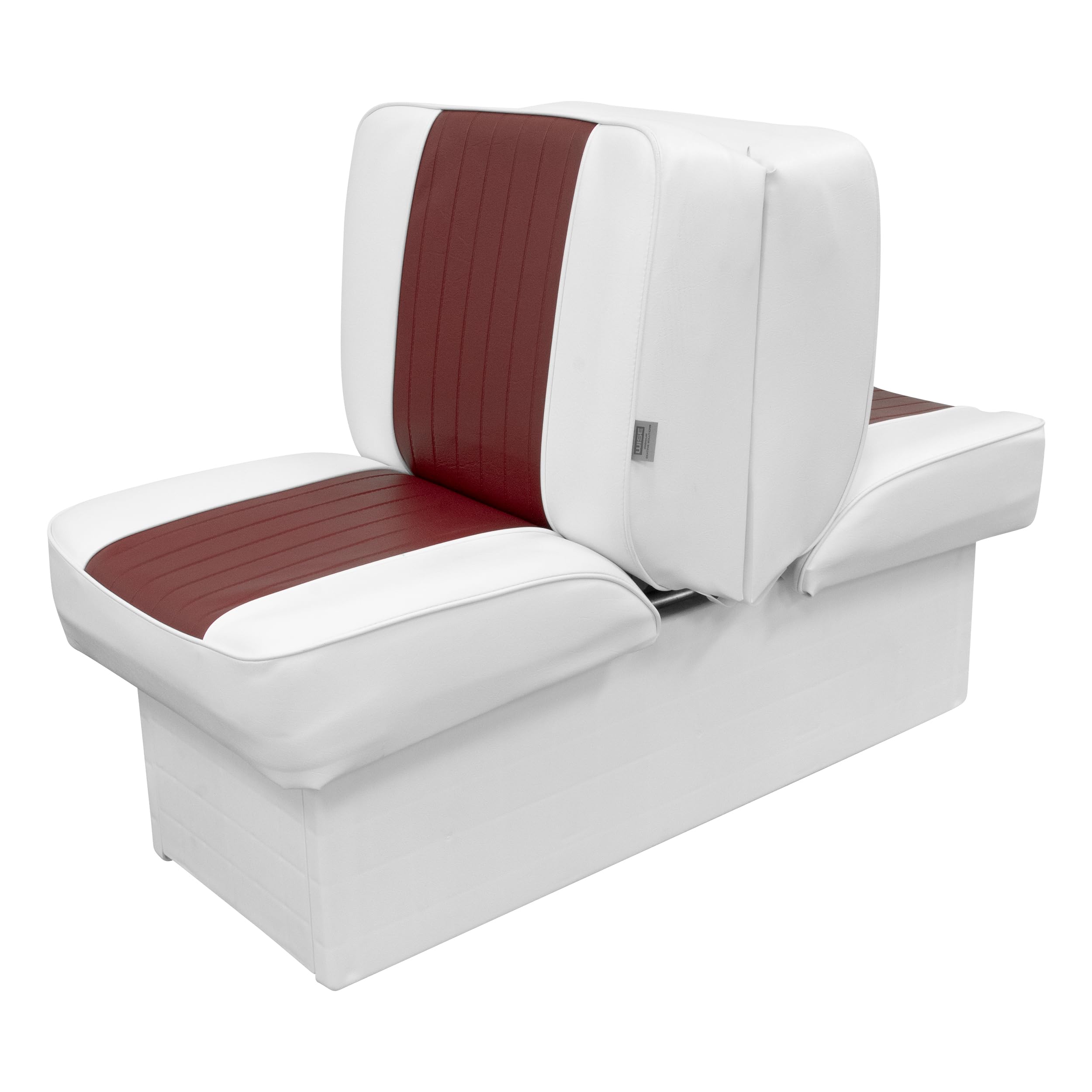 8WD707P-1-925 Wise Deluxe Lounge Seat (White/Red)