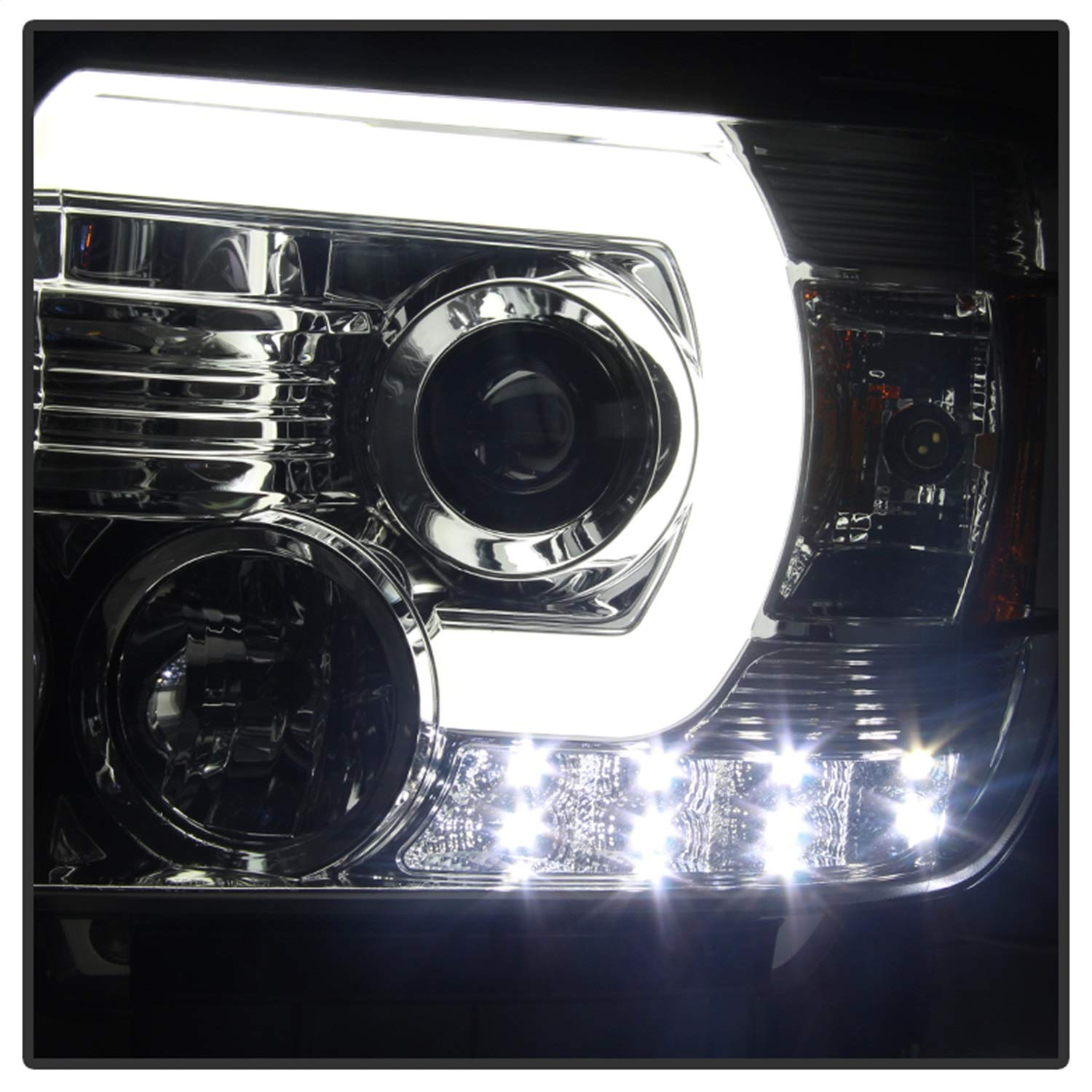 GMC Sierra Spyder Auto PRO-YD-GS14-LBDRL-C Projector Headlight