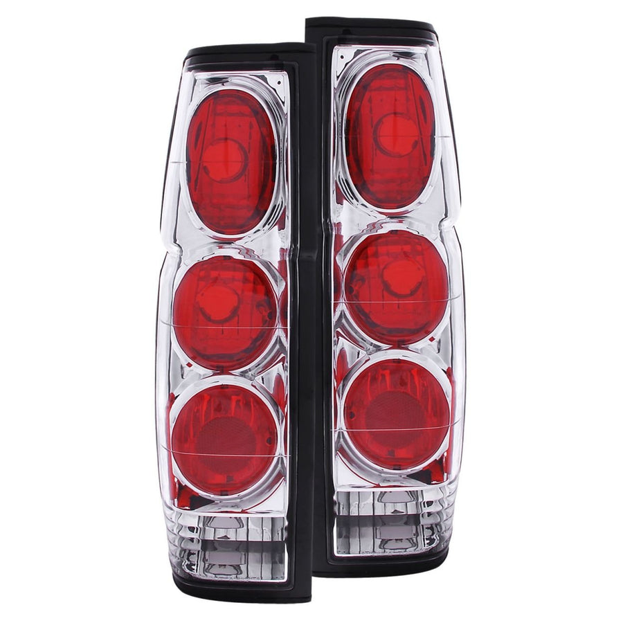 Chrome Euro Tail Light Set-Clear Lens ANZO USA 211116