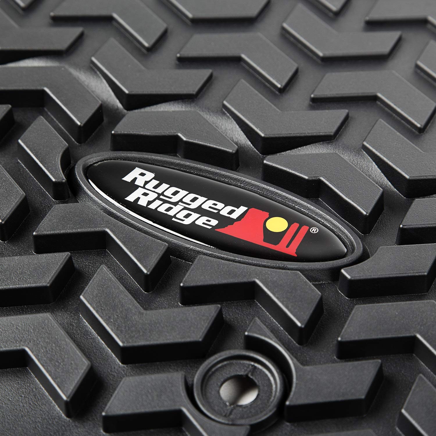 Rugged Ridge Front Floor Liners for JK/JKU Jeep Wrangler | Black | 12920.03 | Fits 2007-2018 Jeep Wrangler JK/JKU 2-Door and 4-Door