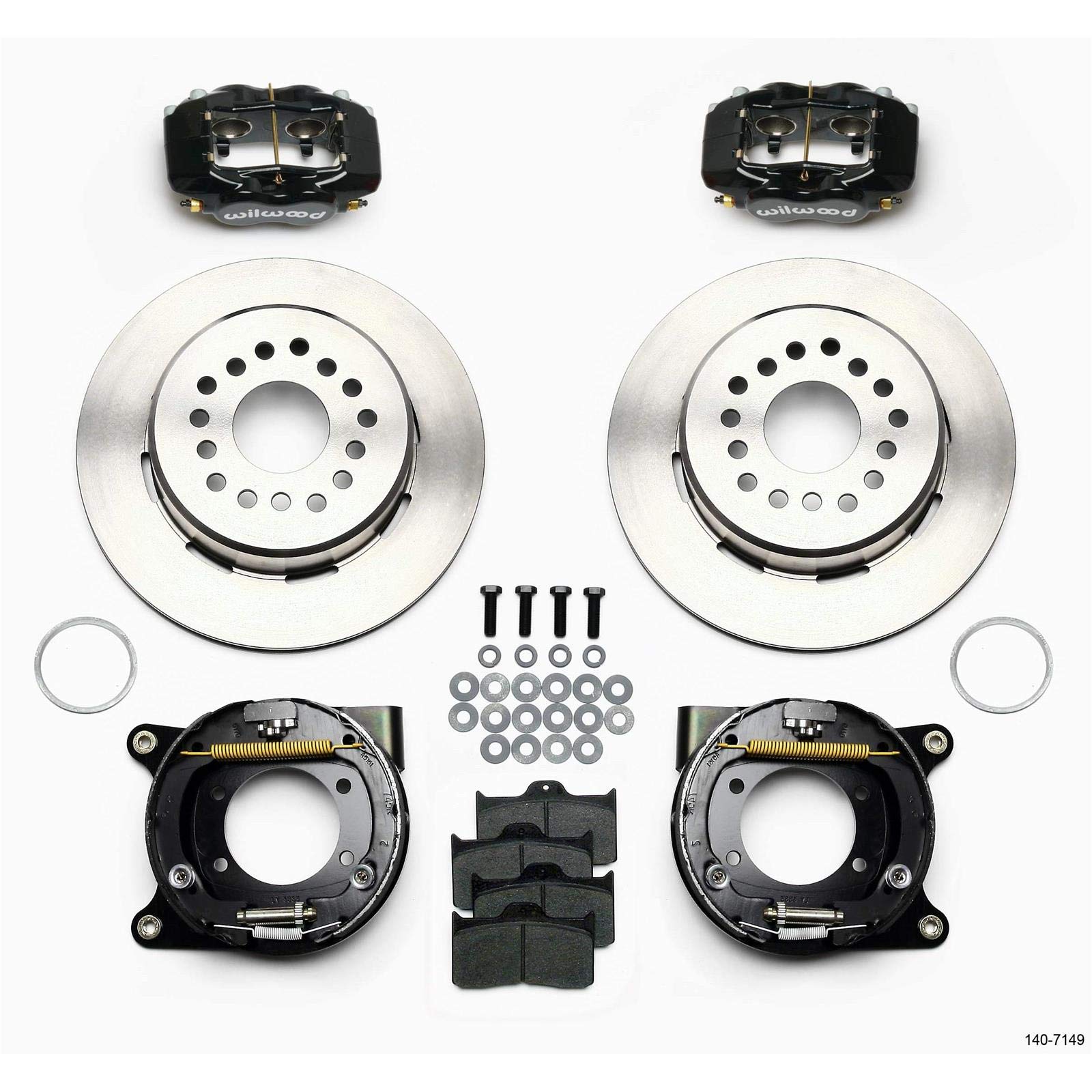 Rear Disc Brake Kit Wilwood 140-7149 with Parking Brake for Chevy