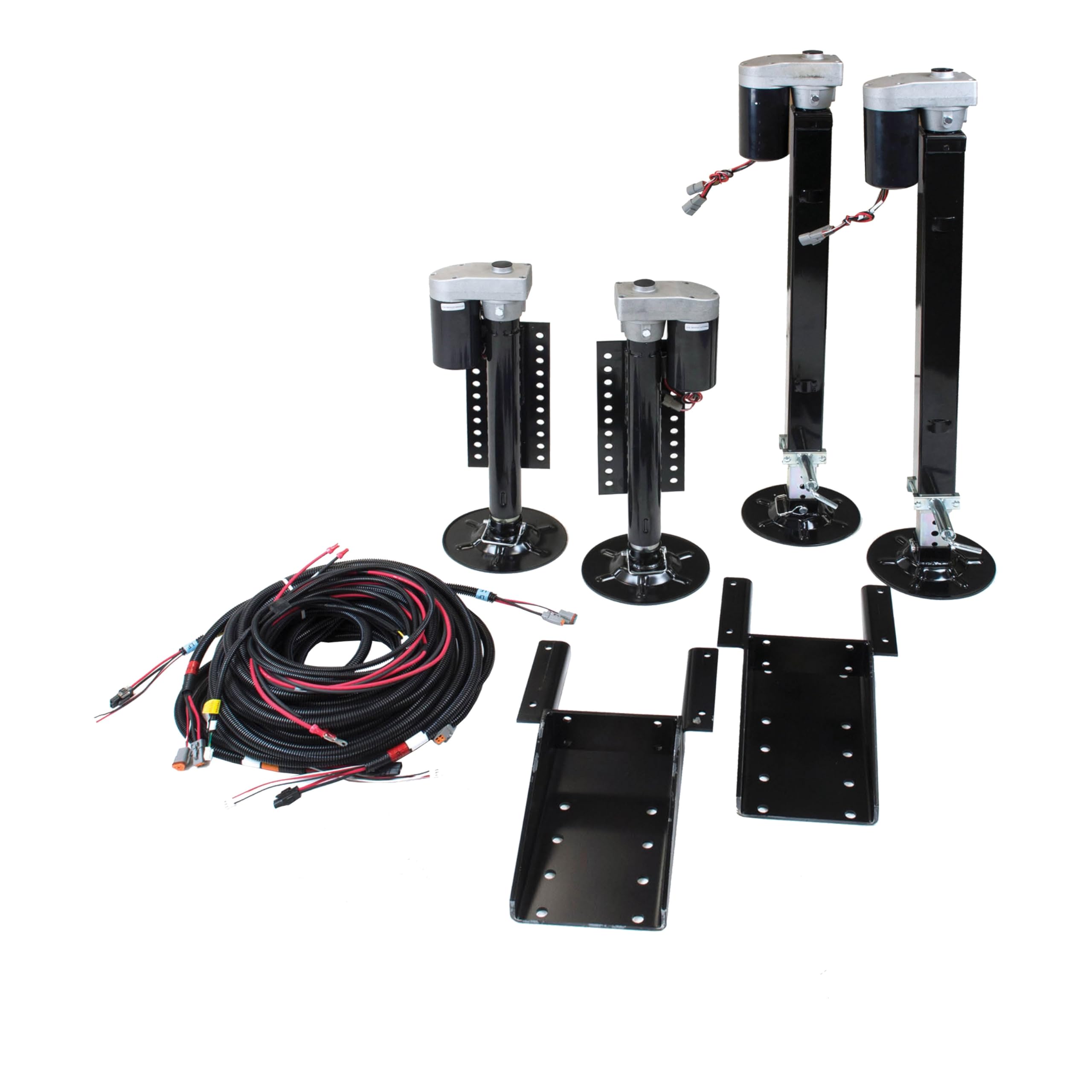 Lippert 4-Point Ground Control 3.0 Automatic 5th Wheel RV Leveling System with 15,500-lb. Total Lift Capacity, Wireless Remote, Hall Effect Technology, Auto-Hitch Memory - 358590