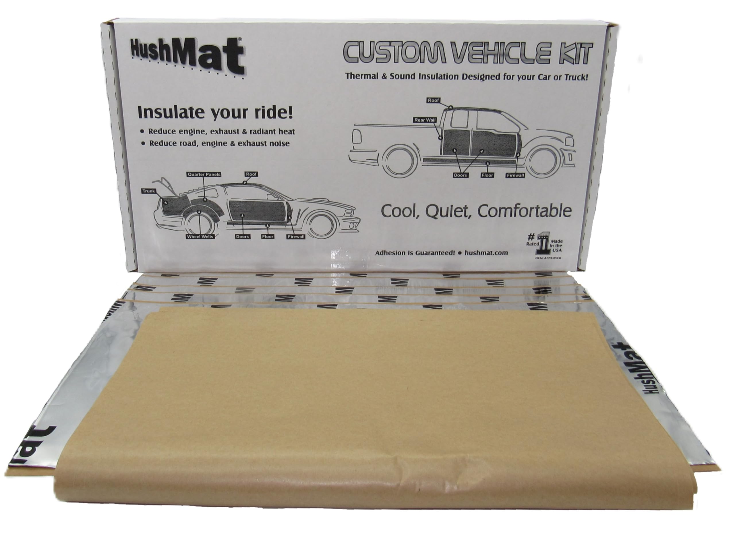 HushMat Roof Custom Sound Deadening and Thermal Insulation Kit 1987-1995 Wrangler (YJ)