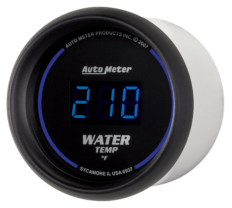 Cobalt Auto Meter 6937 Digital Water Temperature Gauge, 2 1/16"