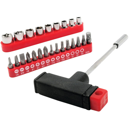 Socket and Bit Set Performance Tool 1413 with Slotted, Phillips, Star, and Square Bits and Sockets