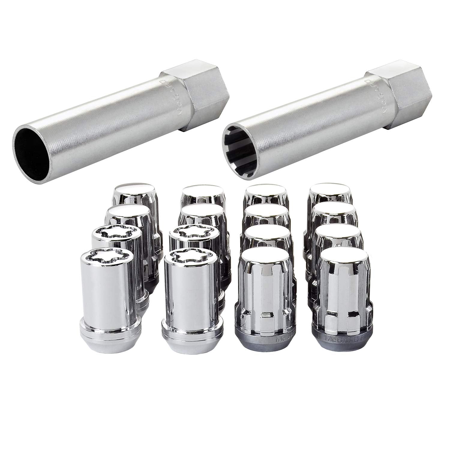 SplineDrive McGard 65457CN Chrome Wheel Installation Kit (M12 x 1.5 Thread Size) - for 4 Lug Wheels