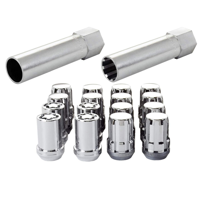 SplineDrive McGard 65457CN Chrome Wheel Installation Kit (M12 x 1.5 Thread Size) - for 4 Lug Wheels