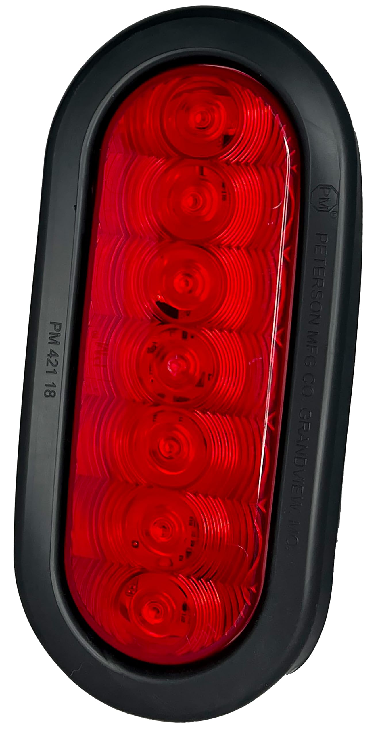 Oval Tail Light RV Designer L980, LED Stop/Turn/Tail, Grommet-Mount Kit, 6.5″X2.25″