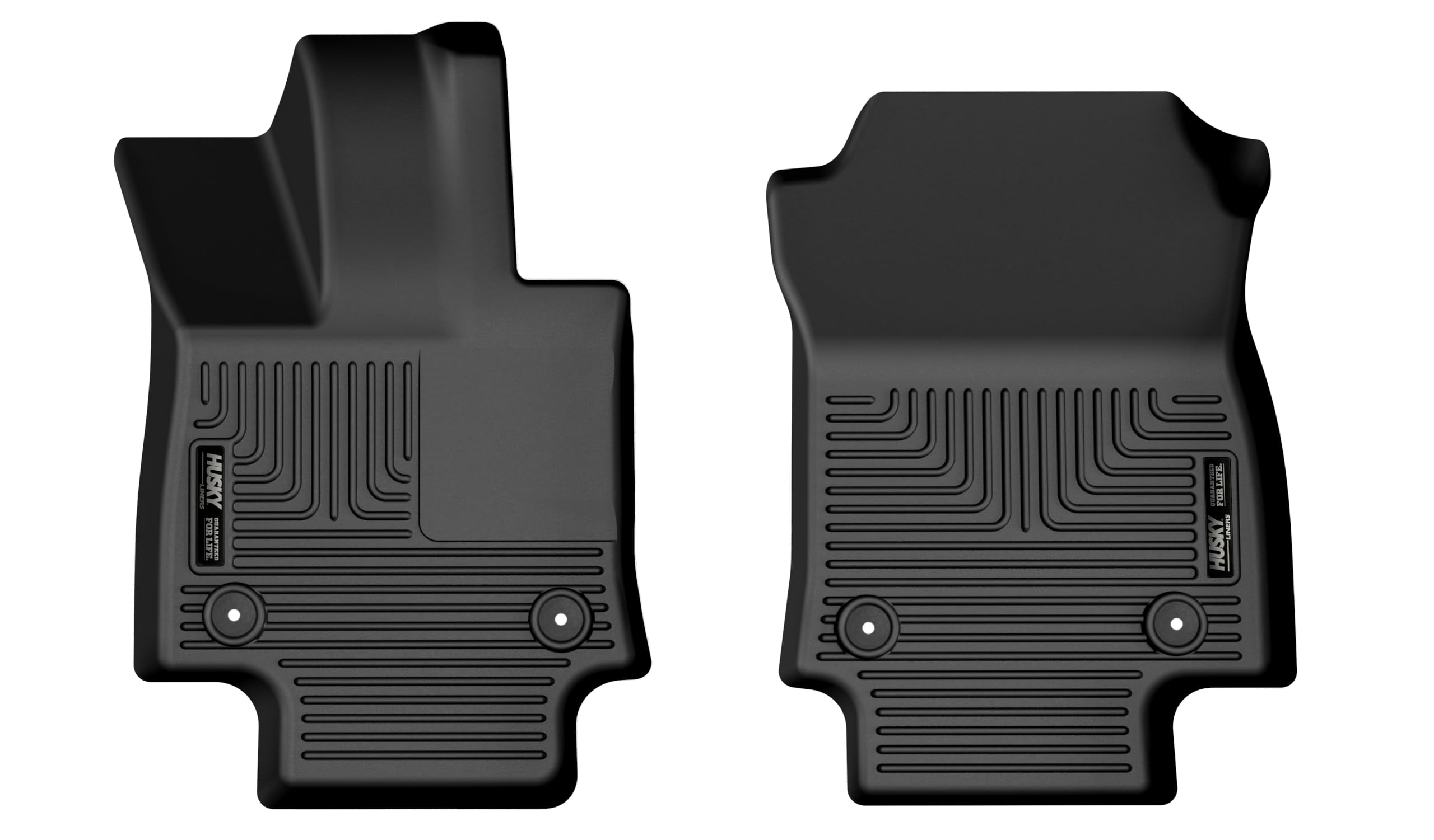 Weatherbeater Husky Liners Floor Mats | Fits 2022-2025 Lexus NX250 & NX350 | Front Row, 2-pc Black - 15401