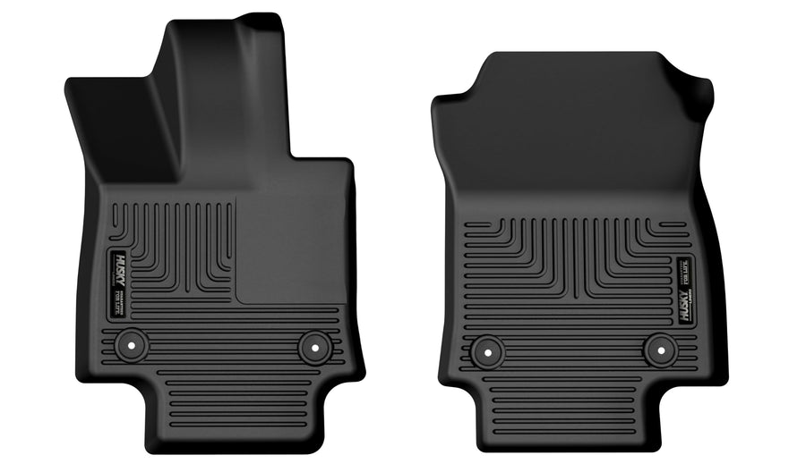 Weatherbeater Husky Liners Floor Mats | Fits 2022-2025 Lexus NX250 & NX350 | Front Row, 2-pc Black - 15401