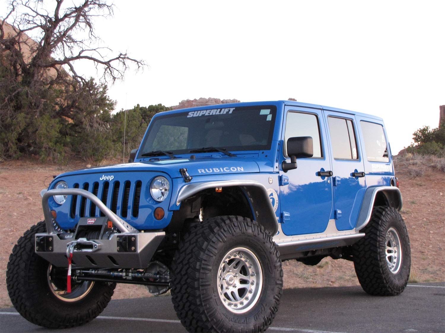 SUPERLIFT SUSPENSION RealTruck 4" Lift Kit for Jeep Wrangler JK | Complete Lift Kit with Front & Rear Fox 2.0 Series Shocks and Control Arms | K997F | Fits 2007-2018 Jeep Wrangler JKU 4-Door