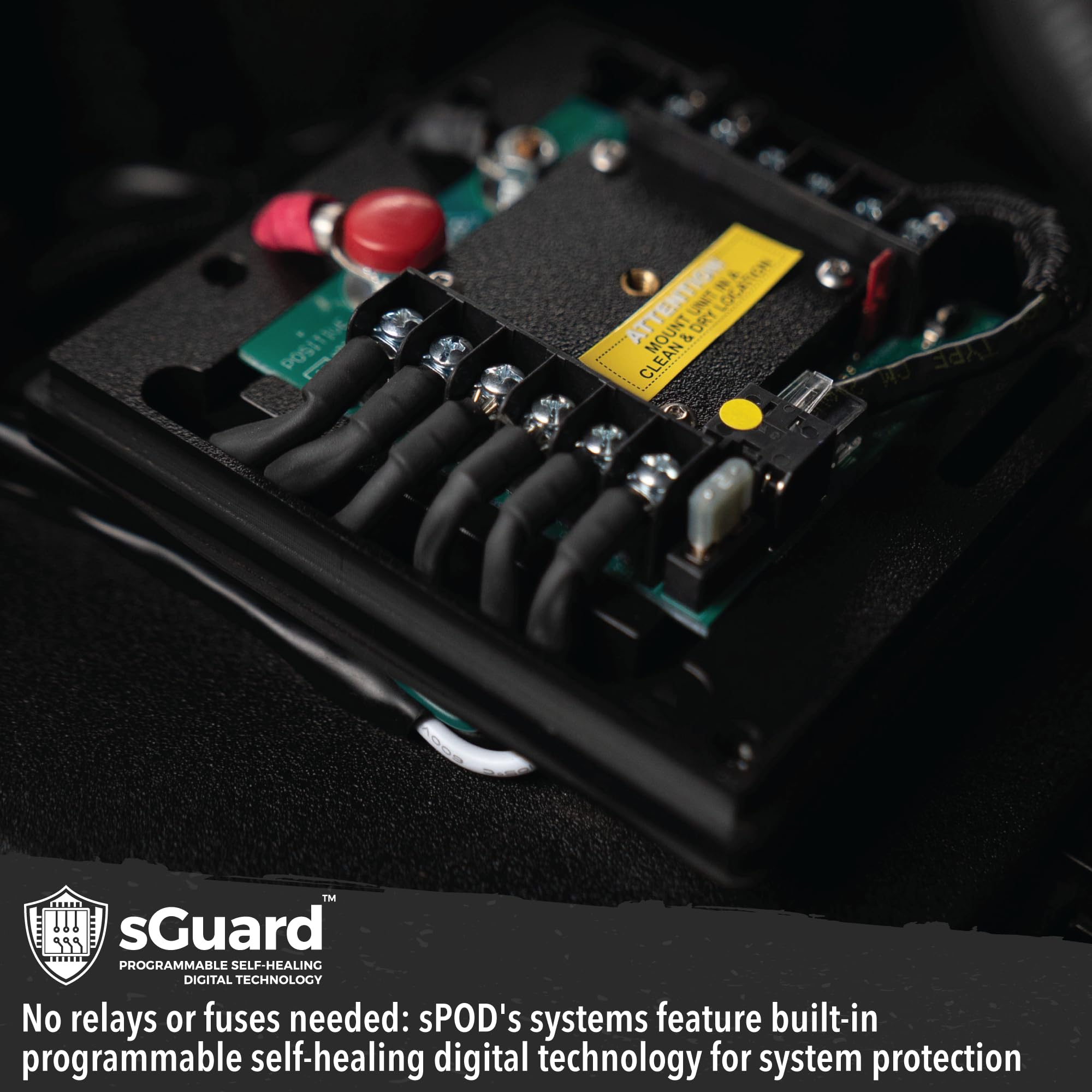 BantamX SPOD 8 Relay Power Control System with Touch Screen Controller and Integrated Bluetooth for Off-Road 4x4, Trucks - USA 5-Year Warranty (Universal Fit; 84" Battery Cable)