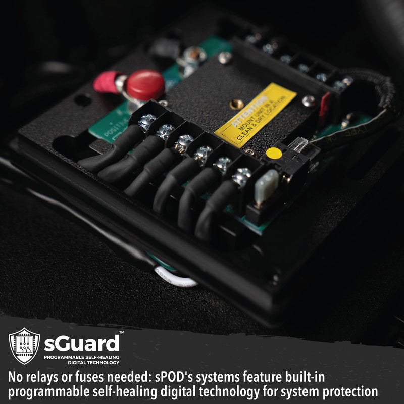 BantamX SPOD 8 Relay Power Control System with Touch Screen Controller and Integrated Bluetooth for Off-Road 4x4, Trucks - USA 5-Year Warranty (Universal Fit; 84" Battery Cable)