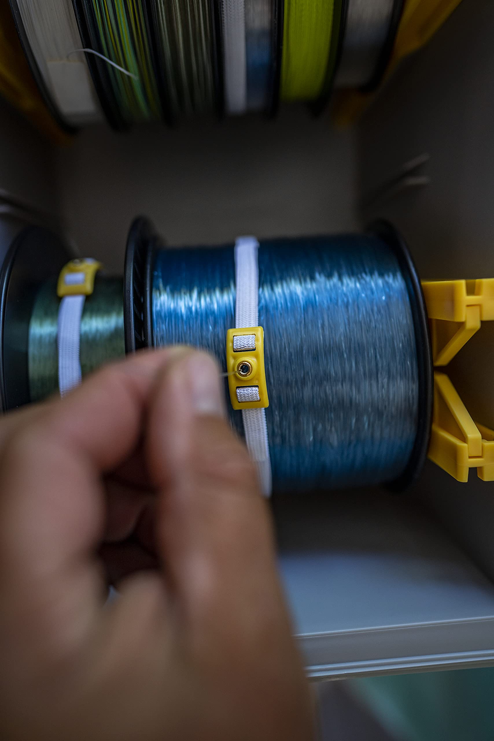 SpiderWire Vanish Fluorocarbon Braid Dual Spool, 10lb Aqua Camo Braid with 20lb Clear Fluoro Leader
