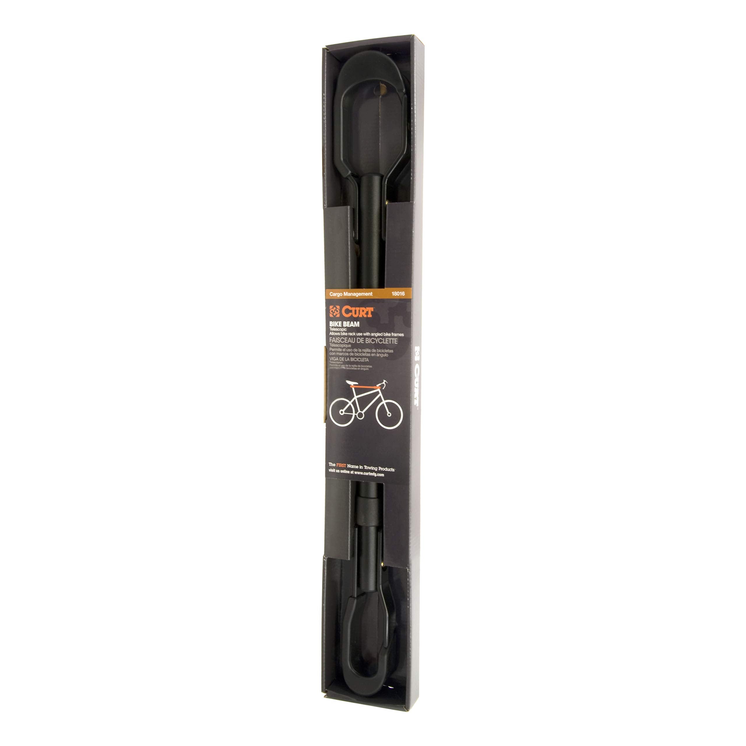 CURT Adjustable 22-1/2 to 31-Inch Bike Rack Adapter for Women's Bike, Angled Frame 18016