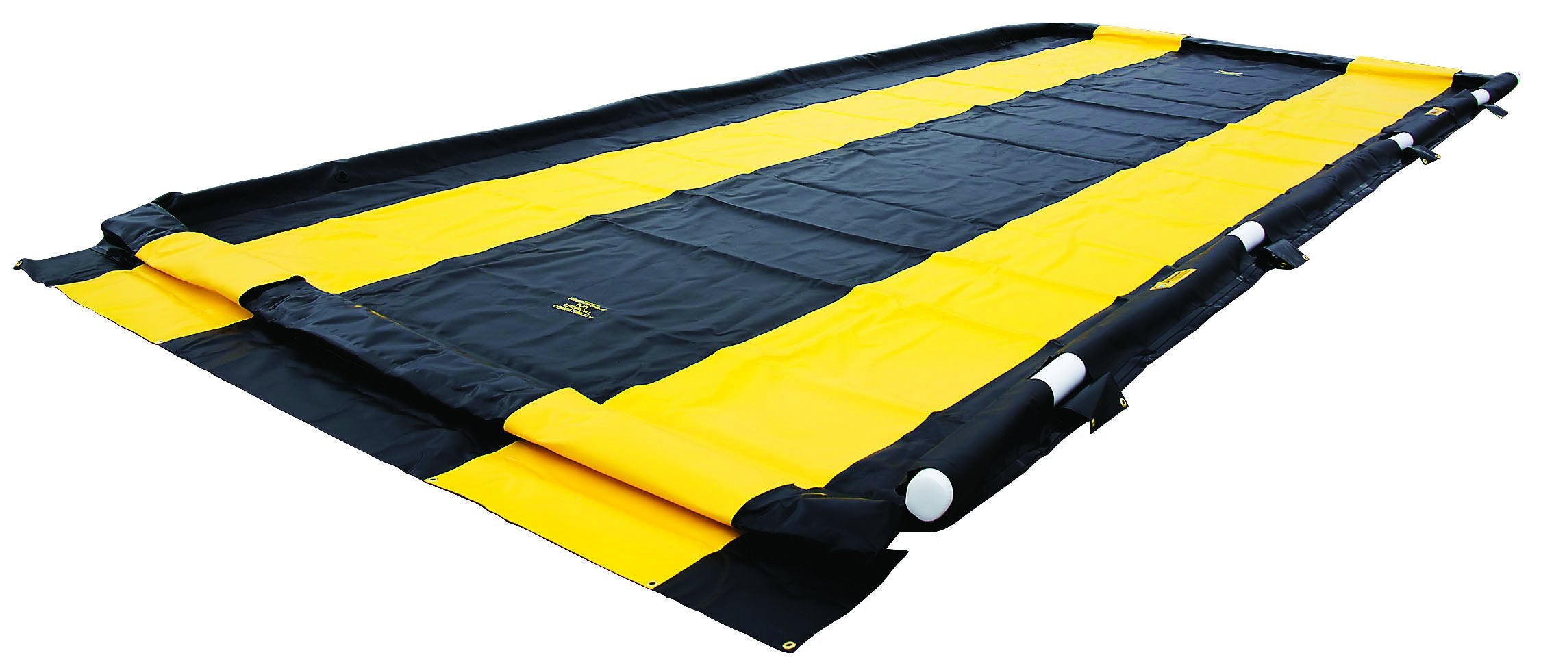 Justrite 28581 Quick Berm Washdown, 14' Width x 54' Width x 4" Height