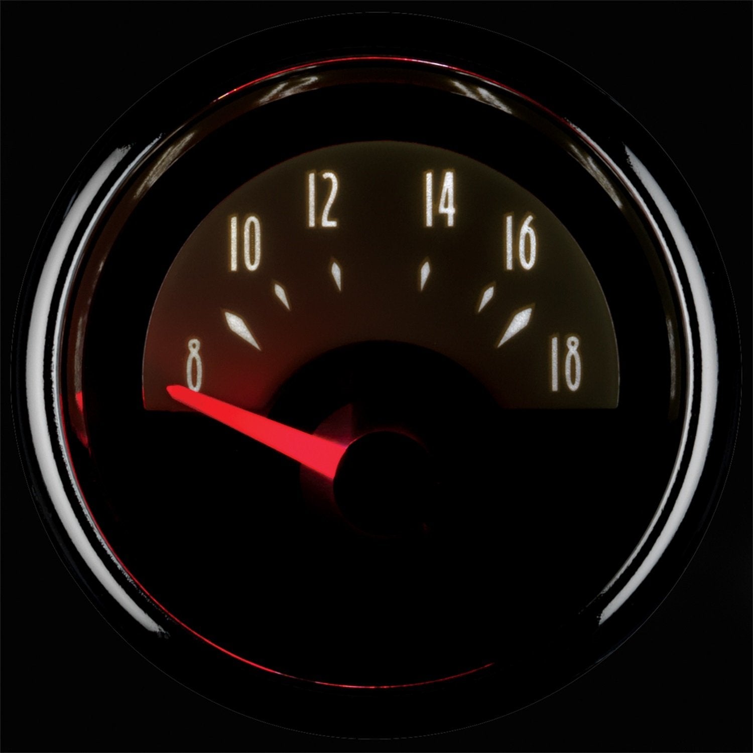 Auto Meter Cruiser 2-1/16" 8-18 Volts Short Sweep Electric Voltmeter Gauge 1193