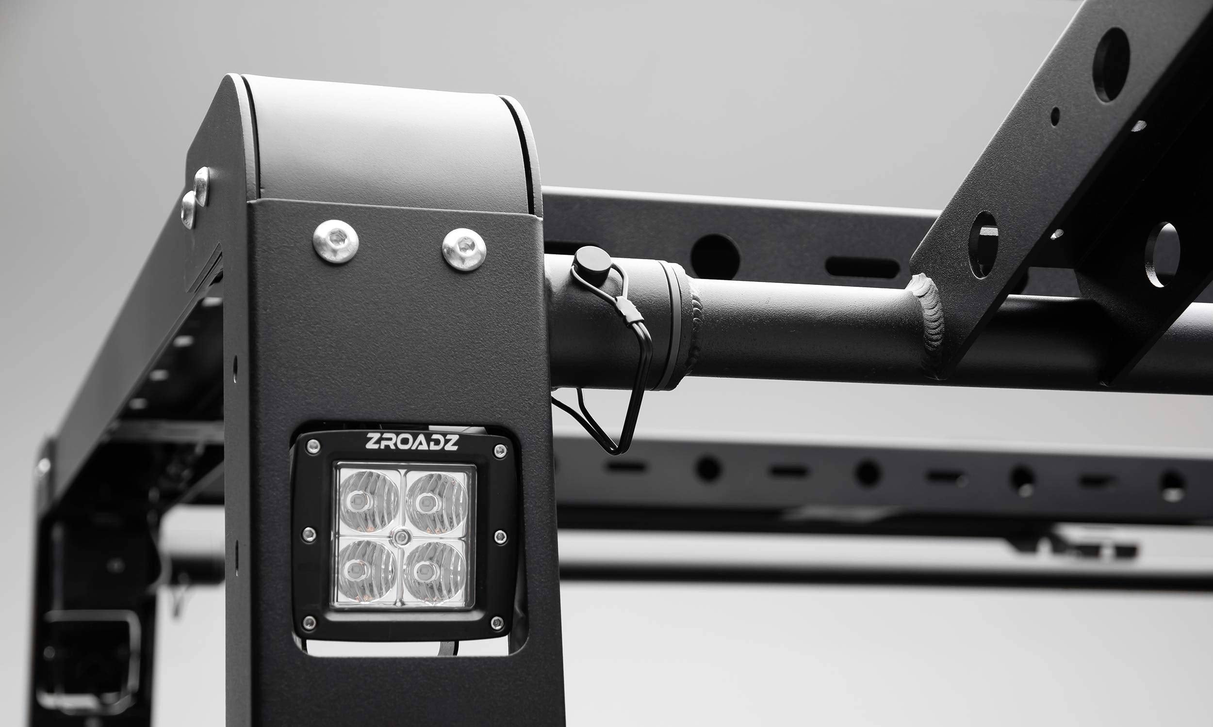 ZROADZ Access Rack Overland 2016-2021 Toyota Tacoma - w/Two Lifting Side Gates - For Use w/Factory Trail Rail Cargo System - Includes Complete LED Kit - Bolt On Easy Installation - PN #Z839101