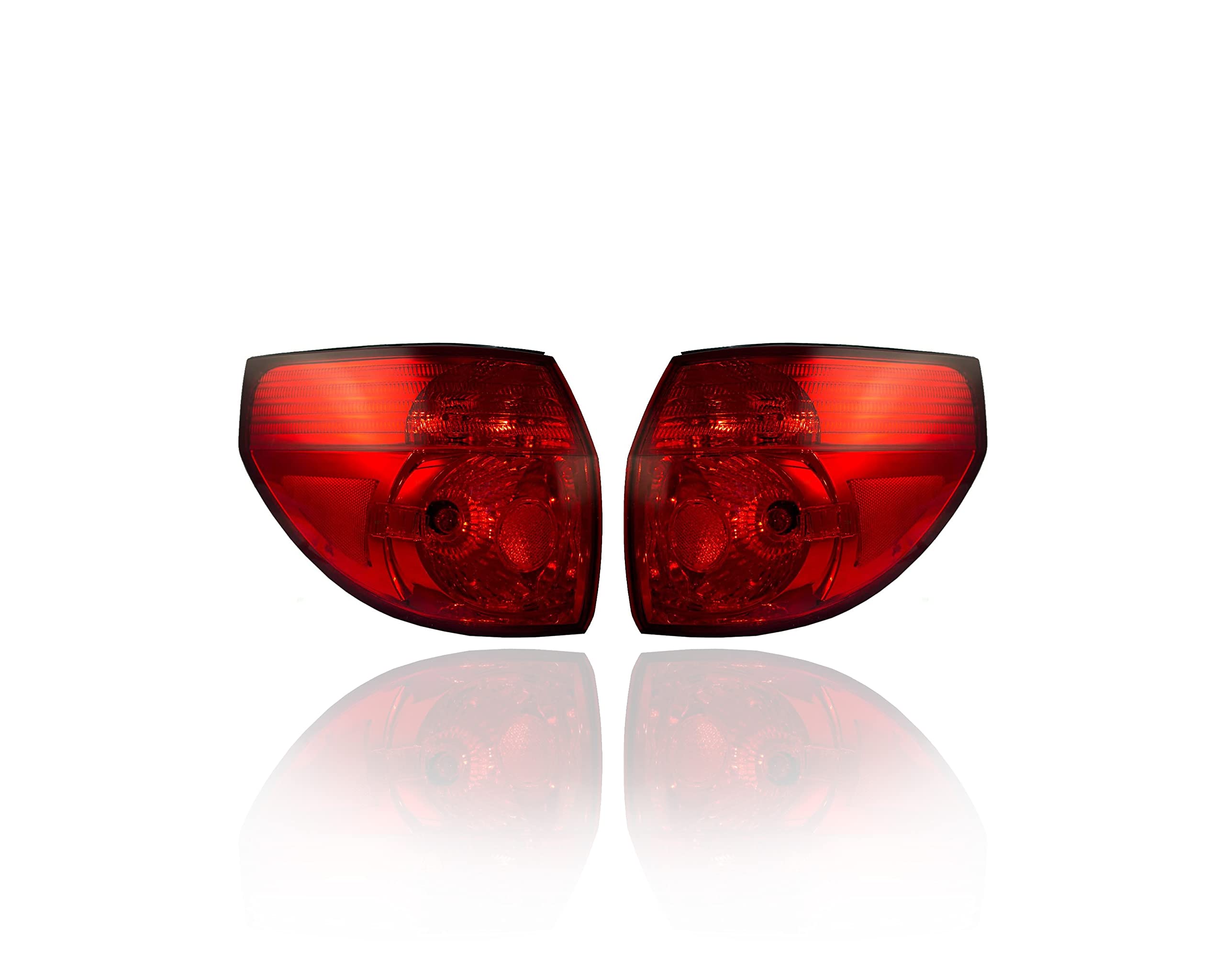 Tail Light Assembly - Compatible/Replacement Cooling Direct for 06-10 Toyota Sienna - Both Pair, Left Driver Right Passenger (Van Side Panel) - 81550AE020, 81560AE020