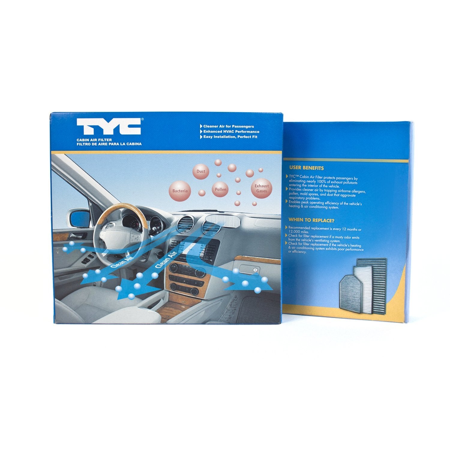 Cabin Air Filter TYC Compatible with 2013-2018 Nissan Altima