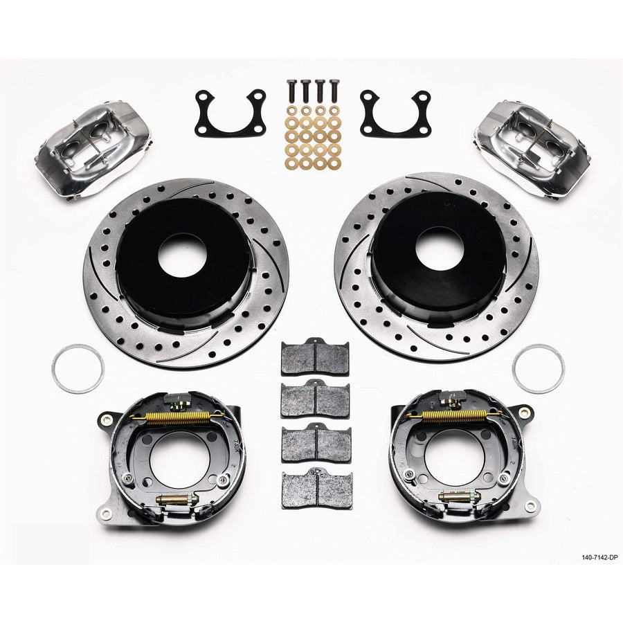 WILWOOD FDL 140-7142-DP P/S P-B Kit, Drilled, Polished Big Ford 2.36" Offset, Currie, Blank