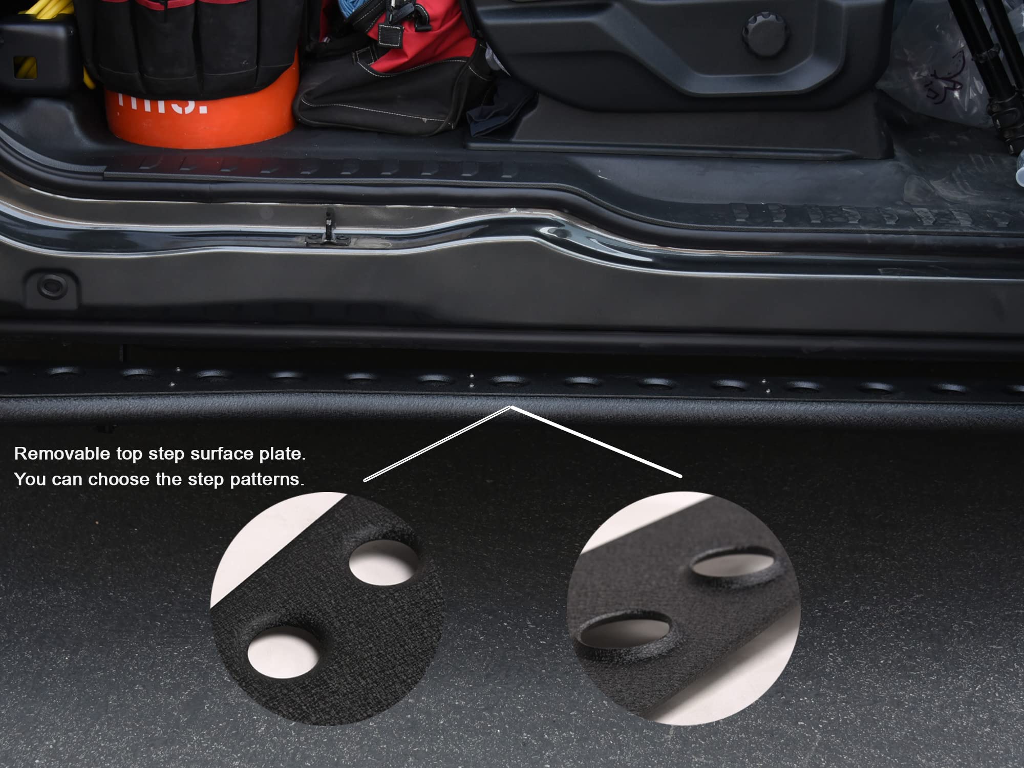 RS Series Armordillo Running Boards|Compatible with 2005-2023 Toyota Tacoma Double (Crew) Cab|8702741|Textured Black|Side Step Bars