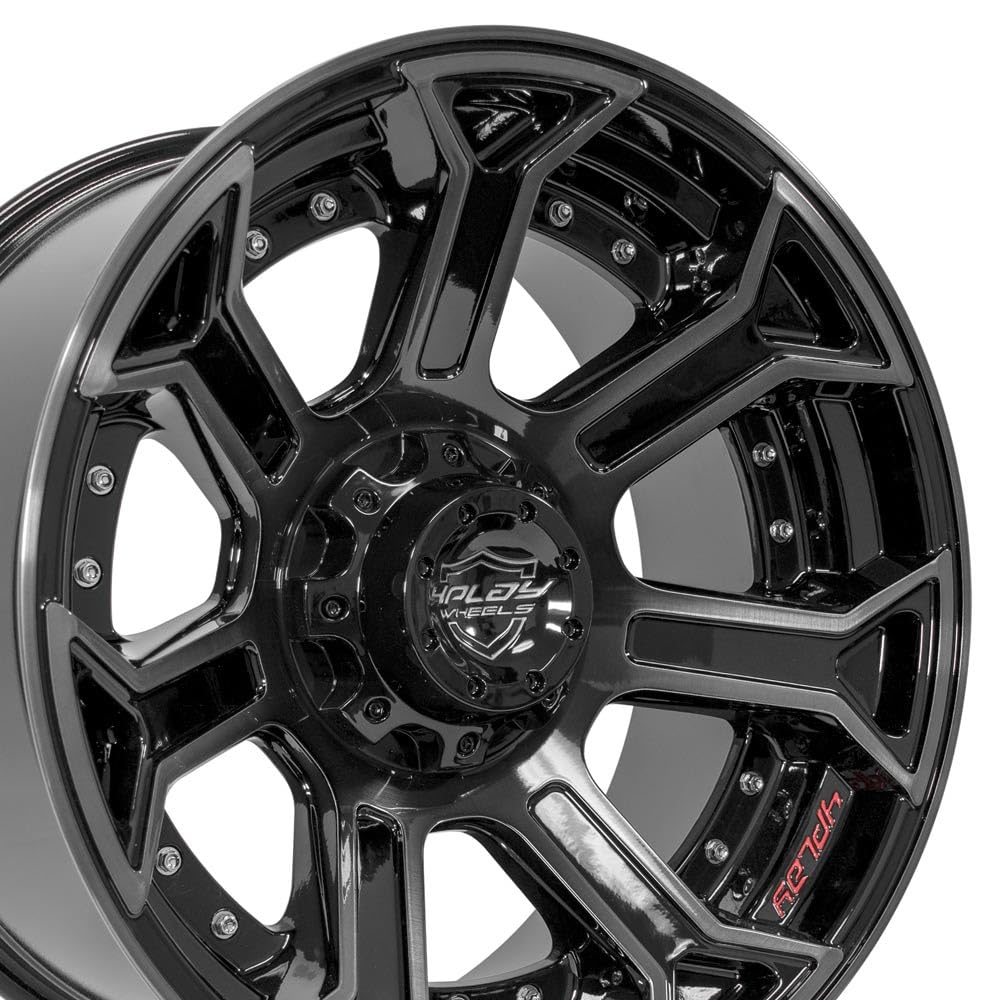 4PLAY Wheels 4P70-20100-6D55-18BBT Painted Brushed Black Wheel (20 x 10. inches /6 x 135 mm, -18 mm Offset)